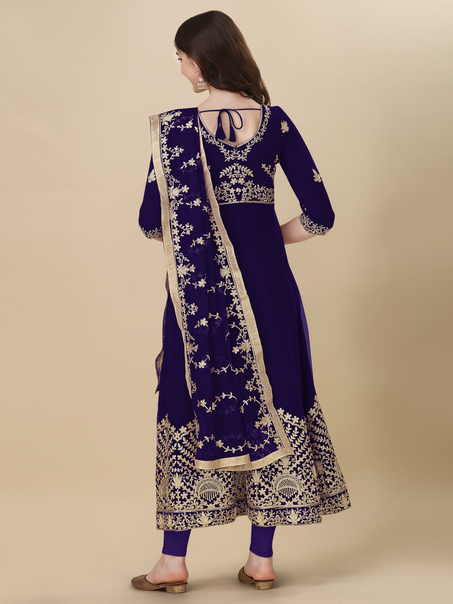 Blue Georgette Party Wear Anarkali Suit Salwar Suit