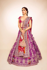 Kiara Advani Silk Bridal Wear Lehenga Choli