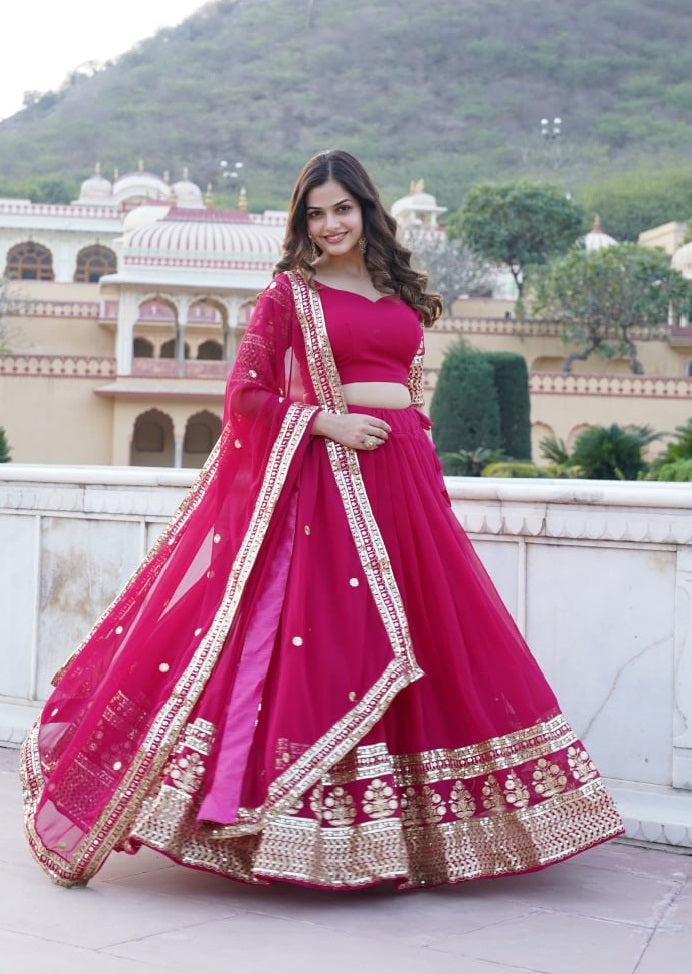 Pink Lehenga Choli