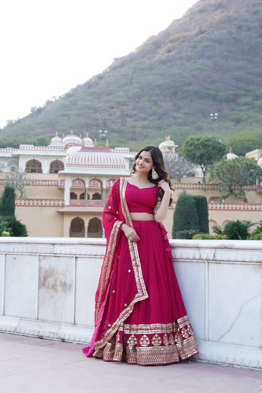 Pink Lehenga Choli