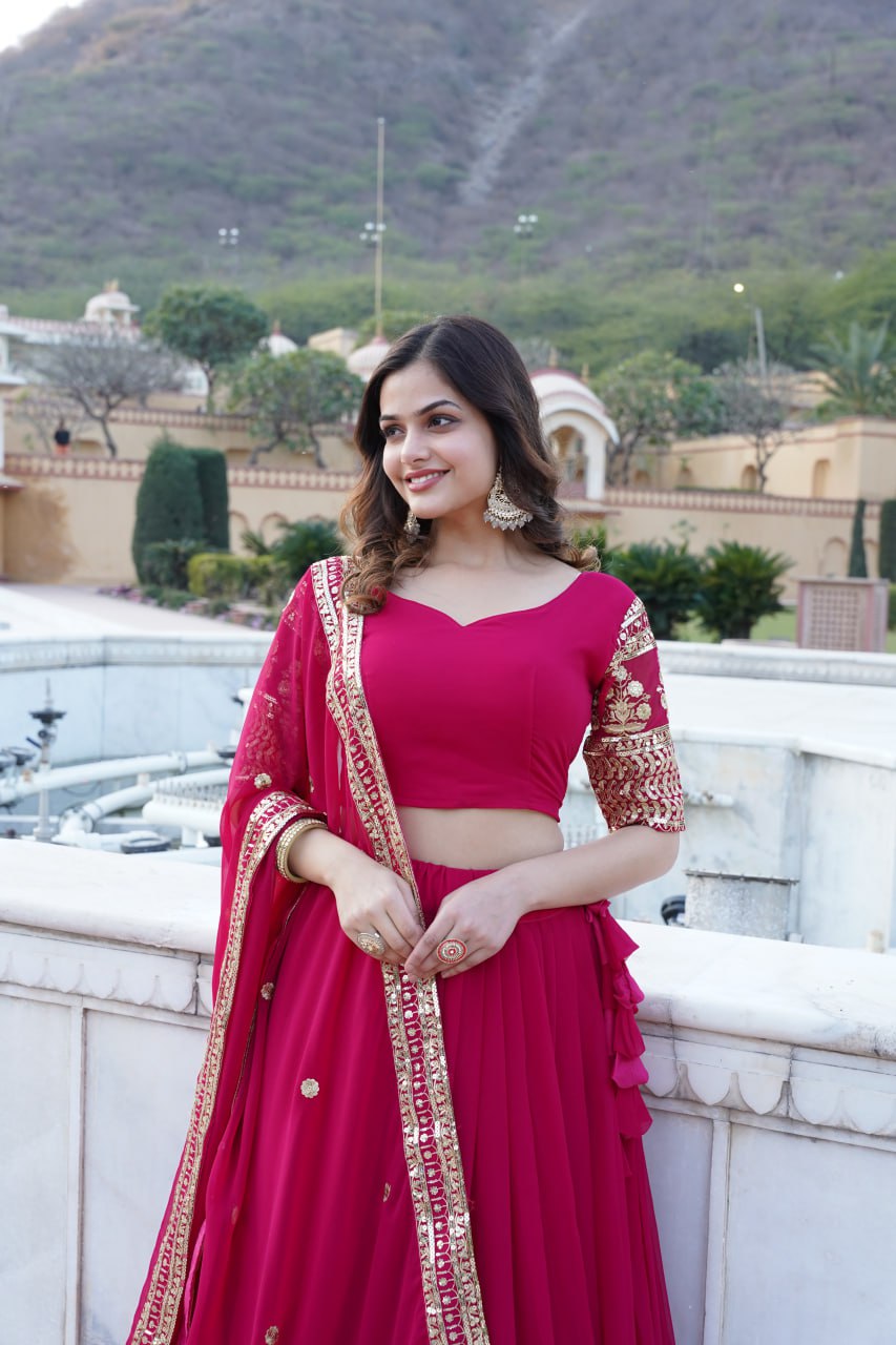 Pink Lehenga Choli